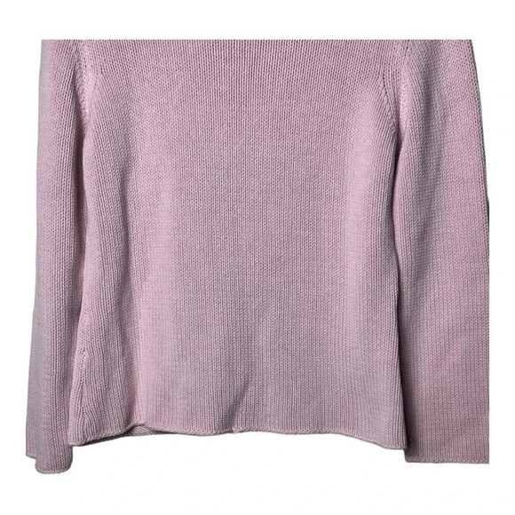 1615. EDDIE BAUER TURTLE NECK SWEATER PINK IN COLOR‎ SIZE LARGE KNITTED - Picture 9 of 9